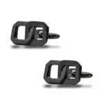Links bullet back fashion cufflinks cufflinks in matt black for in Dubai for men intended for wedding gifts, gifts for men, formal mens clothing